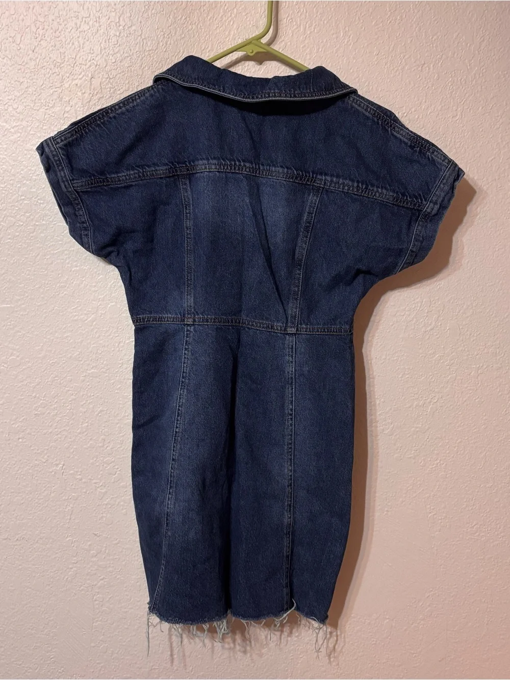 Free People City Mini Denim Dress Small